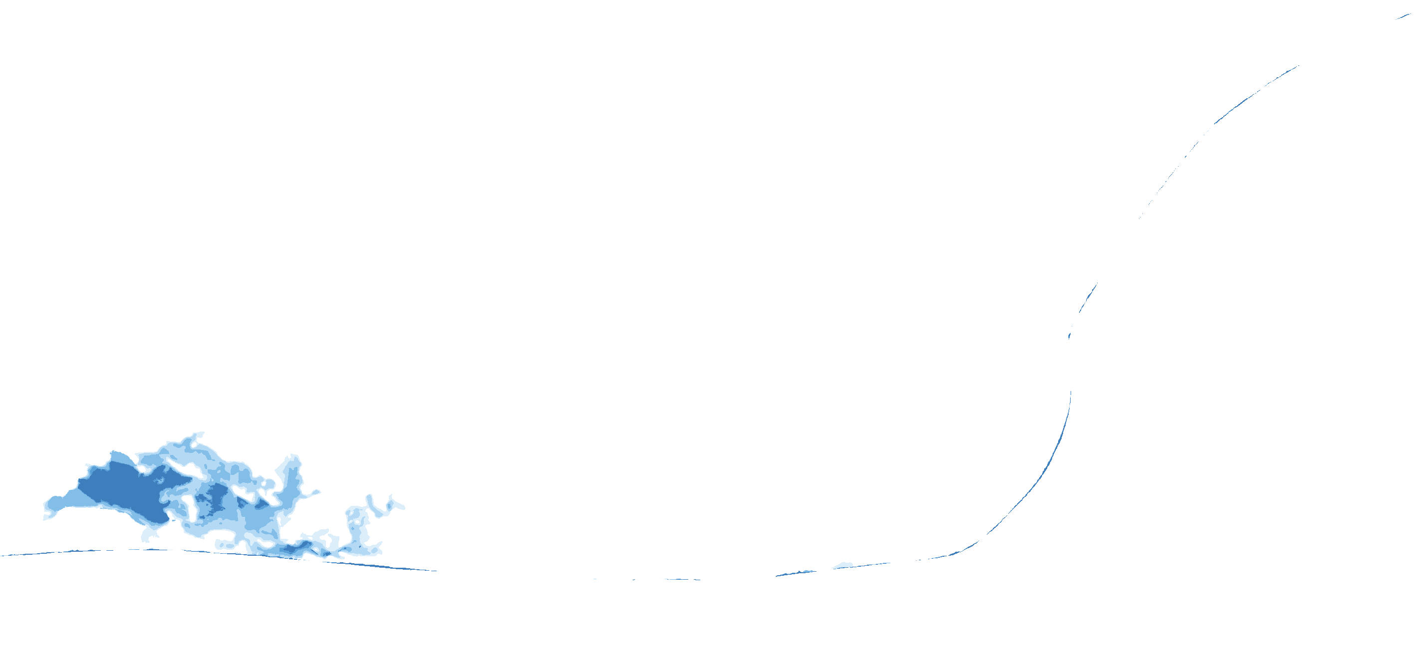 Modelled 1-in-100-year coastal flood extent around Ada, the Volta estuary and Keta lagoon.